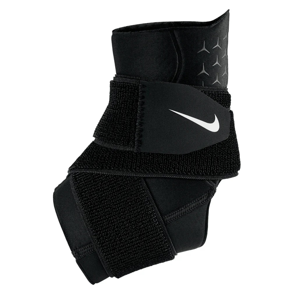 Pro Ankle Strap Sleeve Black and White, Nike, Black/White, Pickleball Express, N1000673-010-BLACK-WHITE-1