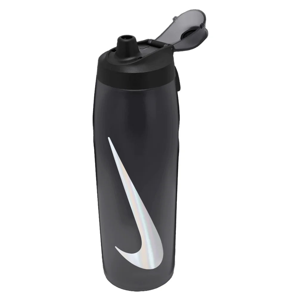 Refuel Bottle Locking Lid 32 Oz Anthracite and Black, Nike, Anthracite/Black, Pickleball Express, N1007670-054-32H26-ANTHRACITE-BLACK-1