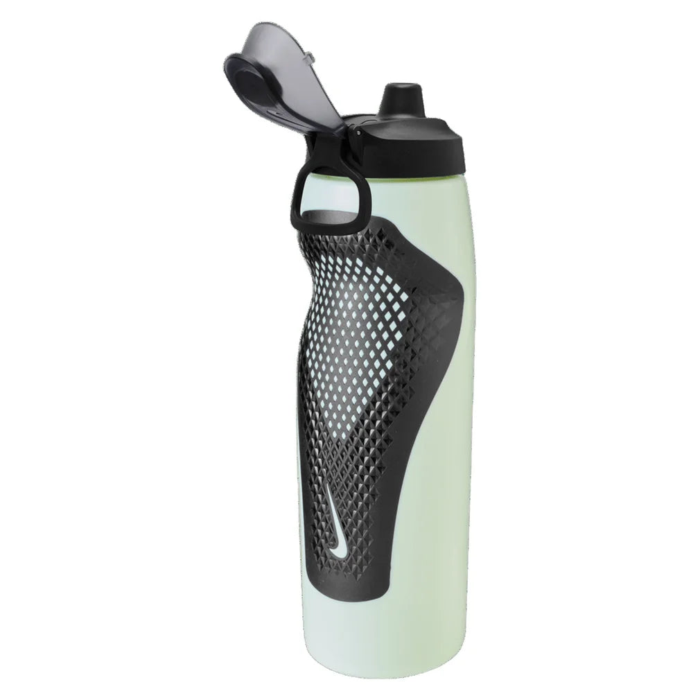 Refuel Bottle Locking Lid 32 Oz Light Green and Red, Nike, Pickleball Express, N1007670-305-32H26-1