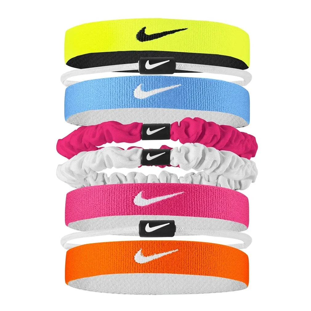 Unisex Flex Classic Mixed Hair Ties 8 Pack Volt and White