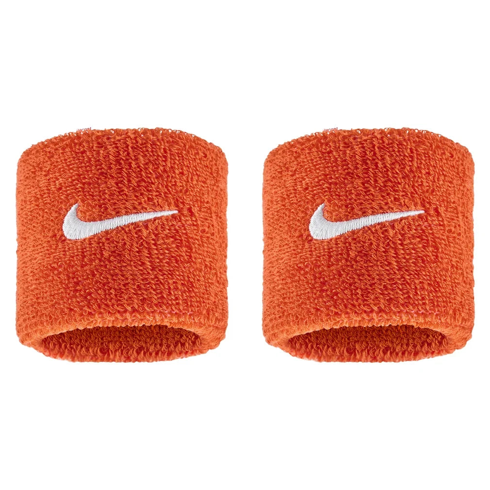 Swoosh Classic Wristbands 2 Pack, Nike, 802 Team Orange/White, Tennis Express, N1012405-BF26-802-TEAM-ORANGE-WHITE-1