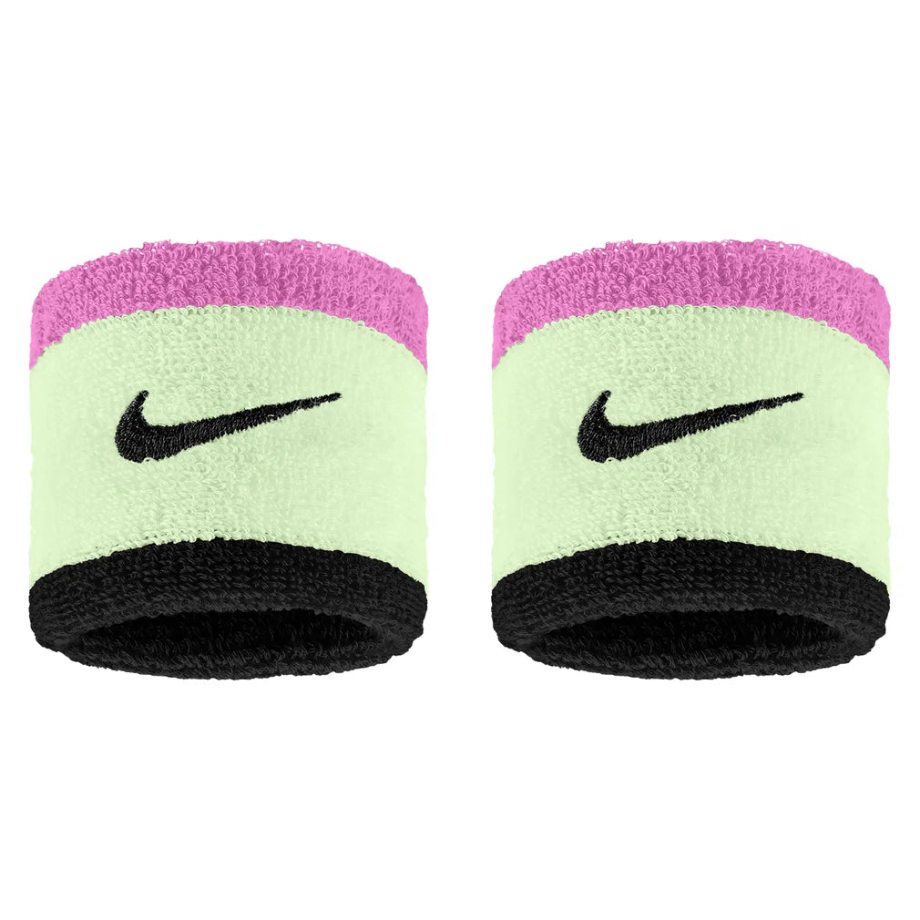 Swoosh Classic Wristbands 2 Pack, Nike, 322 Mint Foam/Total Orange, Pickleball Express, N1012405-F26-322-MINT-FOAM-TOTAL-ORANGE-1
