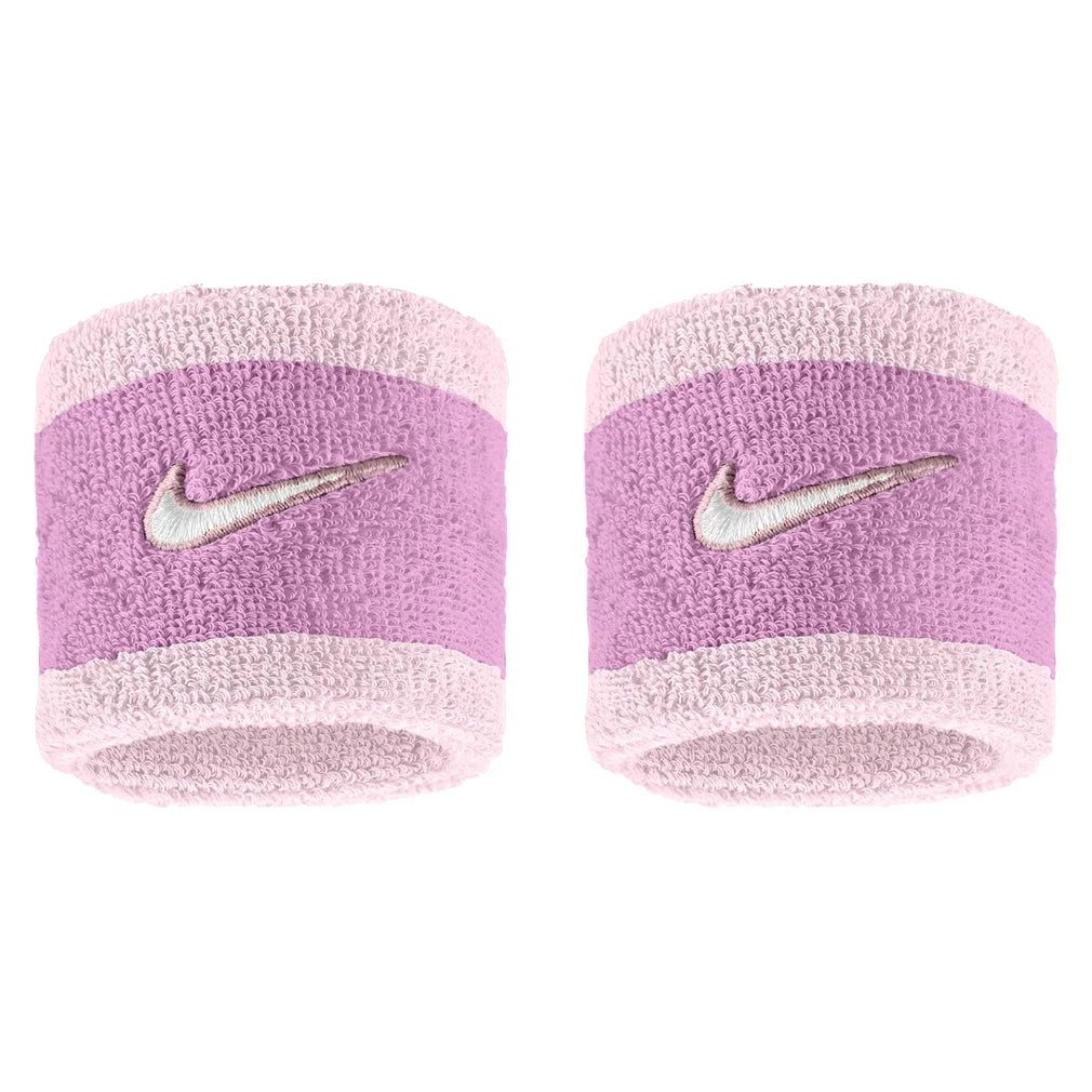 Swoosh Classic Wristbands 2 Pack, Nike, 515 Lt Magenta/Pink Foam, Pickleball Express, N1012405-F26-515-LT-MAGENTA-PINK-FOAM-1