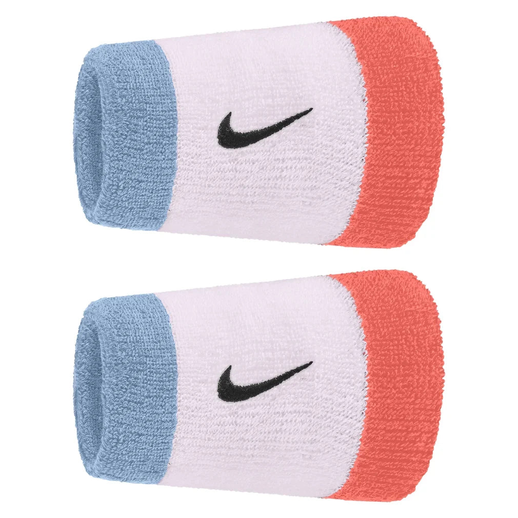 Swoosh Classic Doublewide Wristbands 2 Pack, Nike, 584 Barely Grape/Dusty Purple, Tennis Express, N1012406-F26-584-BARELY-GRAPE-DUSTY-PURPLE-1