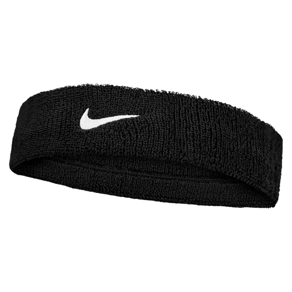 Unisex Swoosh Classic Headband, Nike, 010 Black/White, Pickleball Express, N1012407-BH26-010-BLACK-WHITE-1
