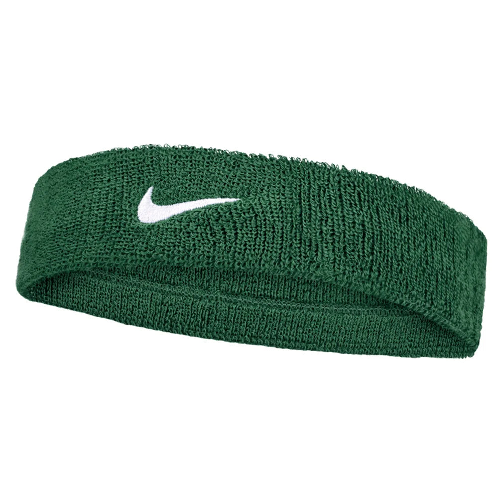 Unisex Swoosh Classic Headband, Nike, 319 Gorge Green/White, Pickleball Express, N1012407-BH26-319-GORGE-GREEN-WHITE-1