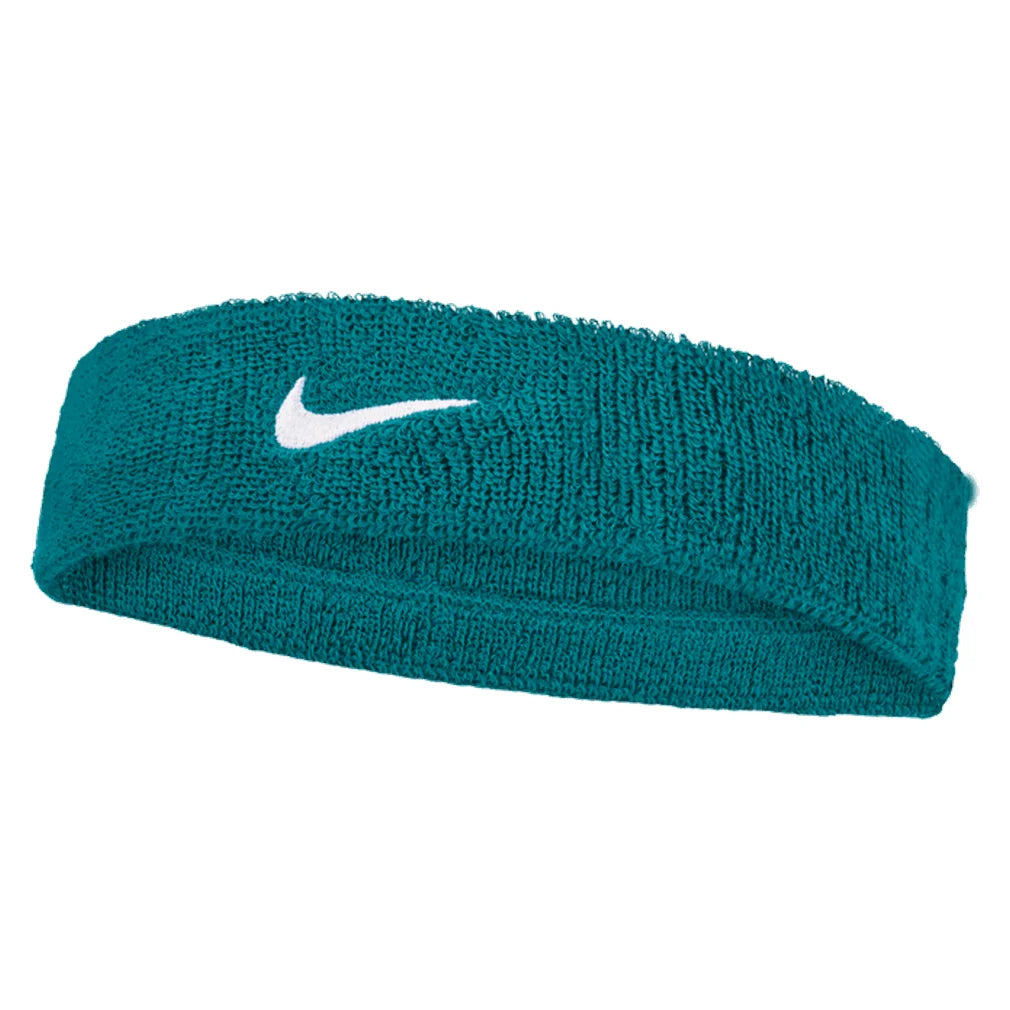 Unisex Swoosh Classic Headband, Nike, 327 Bright Spruce/White, Pickleball Express, N1012407-BH26-327-BRIGHT-SPRUCE-WHITE-1
