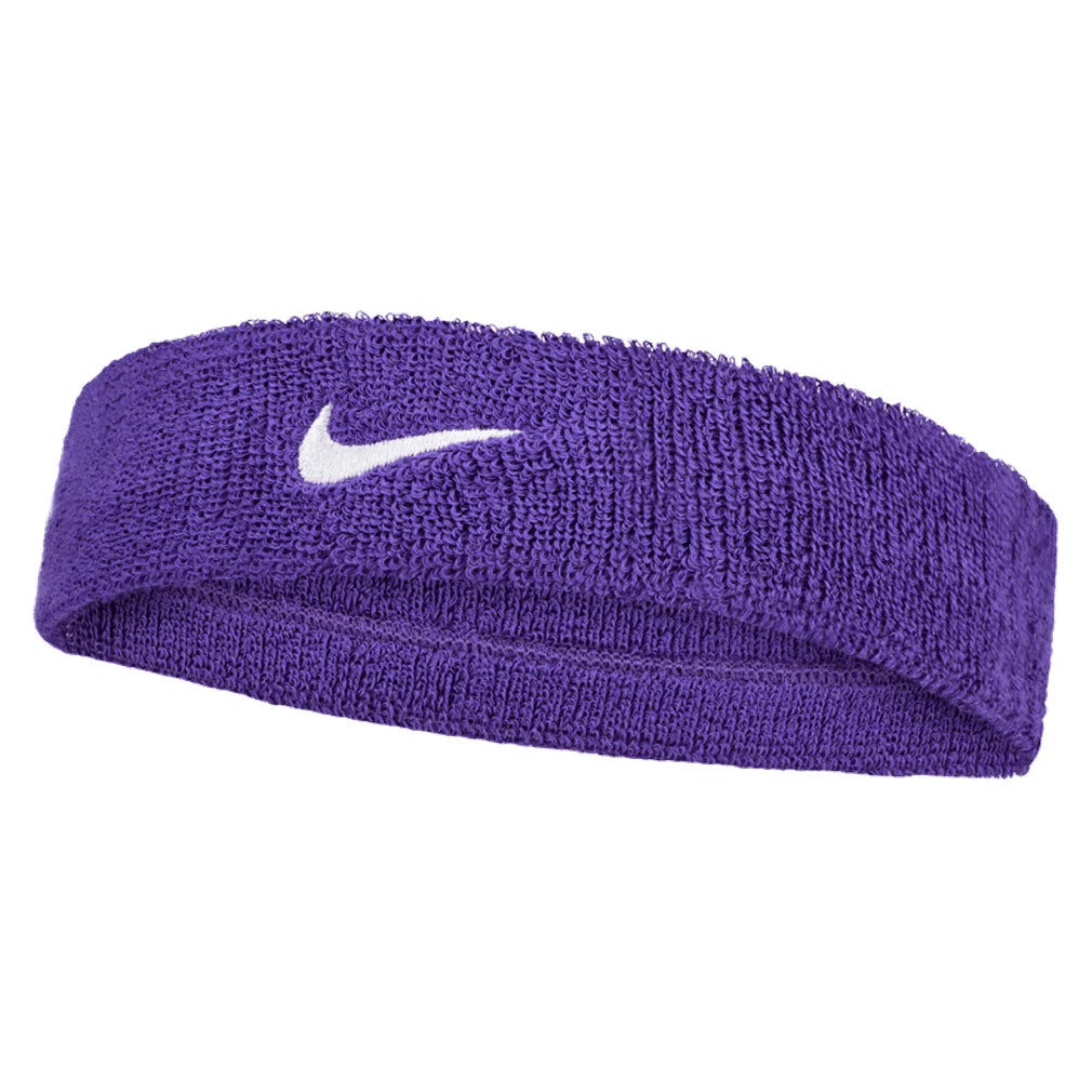Unisex Swoosh Classic Headband, Nike, 588 Court Purple/White, Pickleball Express, N1012407-BH26-588-COURT-PURPLE-WHITE-1