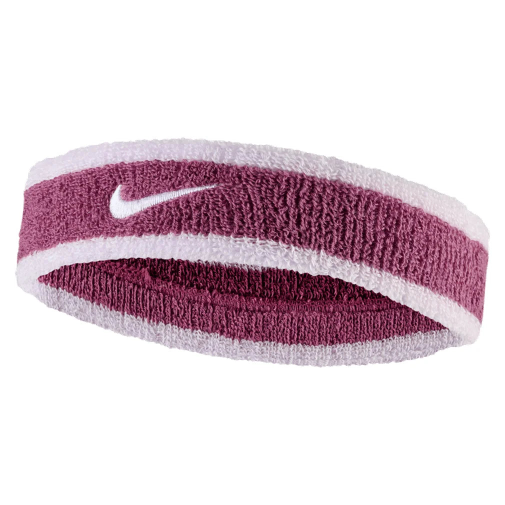 Unisex Swoosh Classic Headband, Nike, 647 Pink Smoke/Bleached Lilac, Pickleball Express, N1012407-H26-647-PINK-SMOKE-BLEACHED-LILAC-1