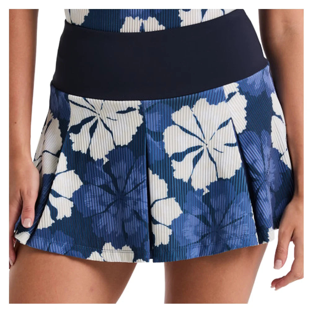 Women's Fuji Floral Jacquard Skort Black Iris