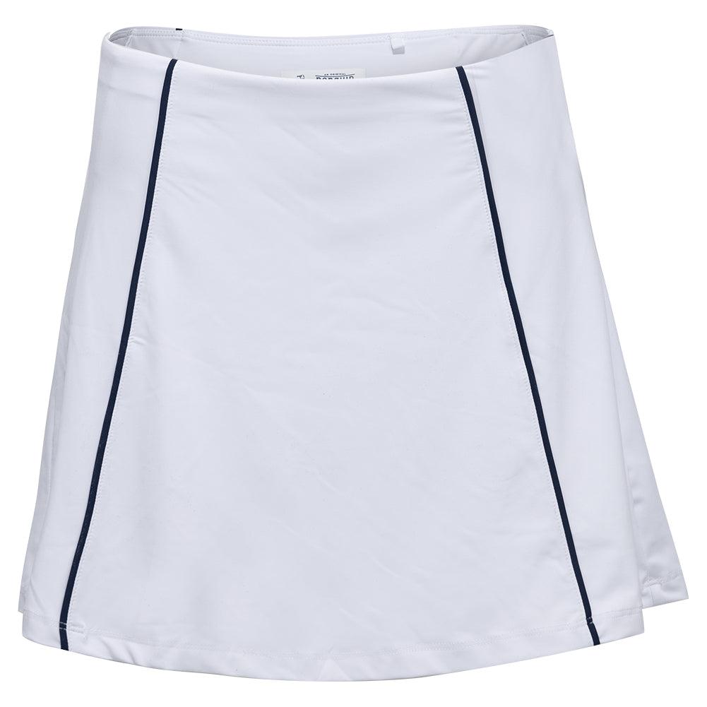 Women`s Essentials Colorblock Flounce 15 Inch Tennis Skort Bright White