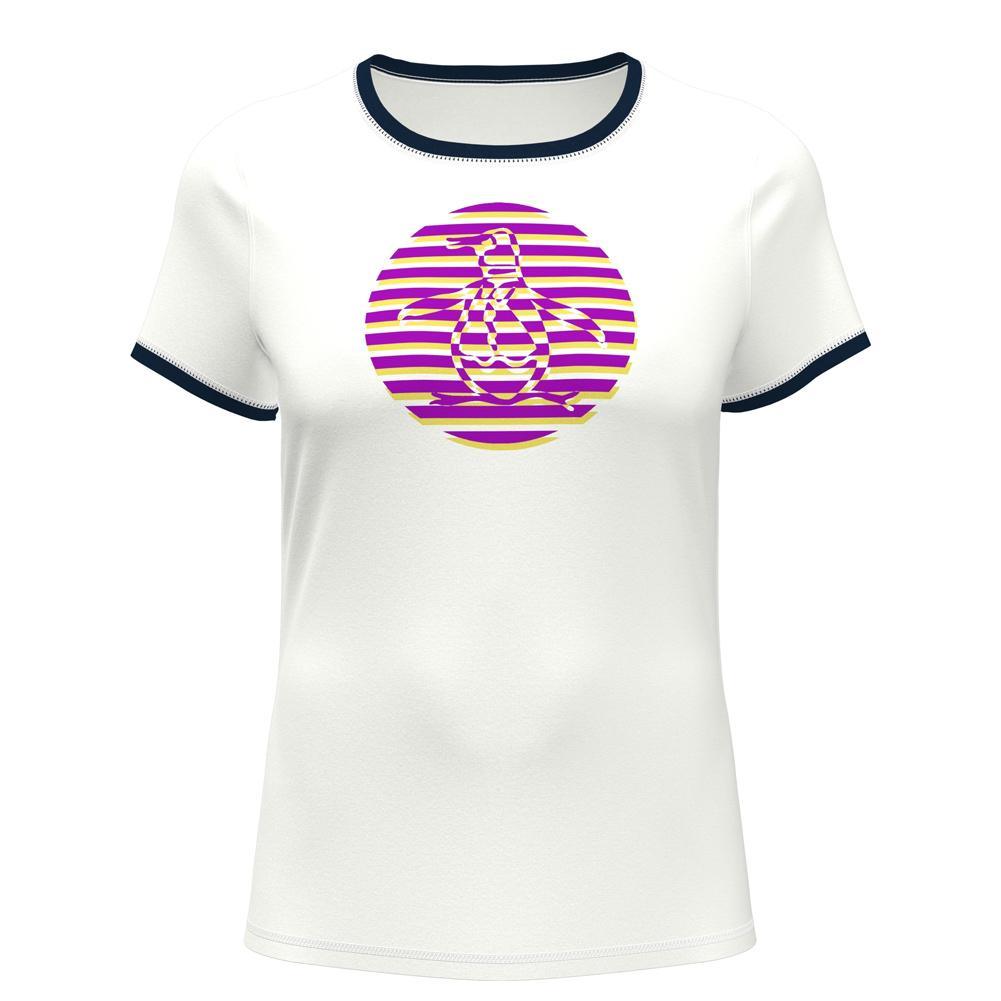 Womens Graphic Circle Pete Performance Tee Bright White
