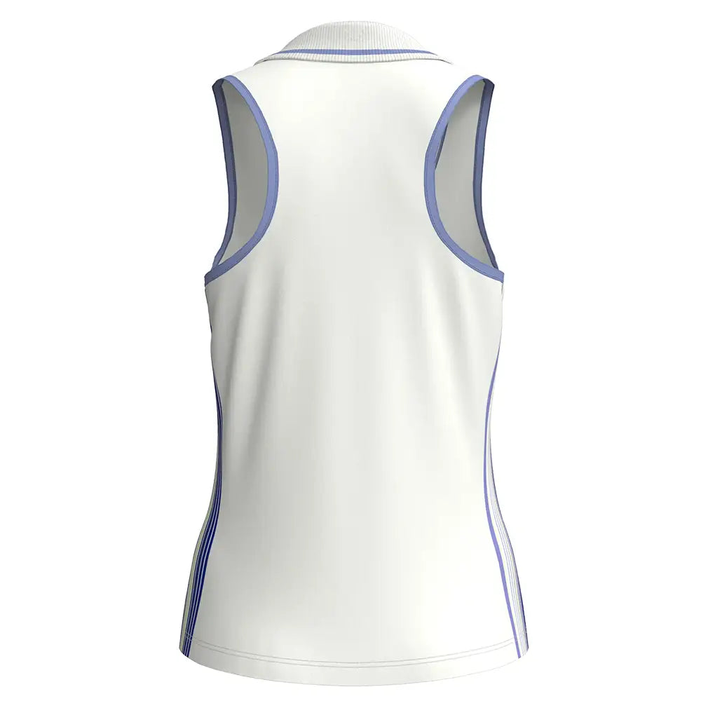 Women's Racer Polo Tennis Tank Bright White