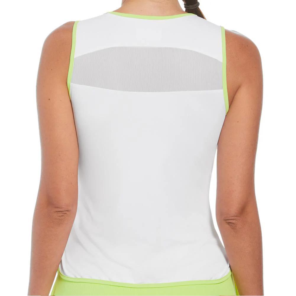 Women's Colorblock Tank with Cutout Detail Bright White