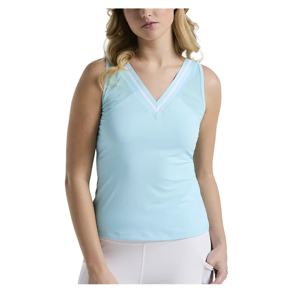 Women's Colorblock Tank with Mesh Castaway