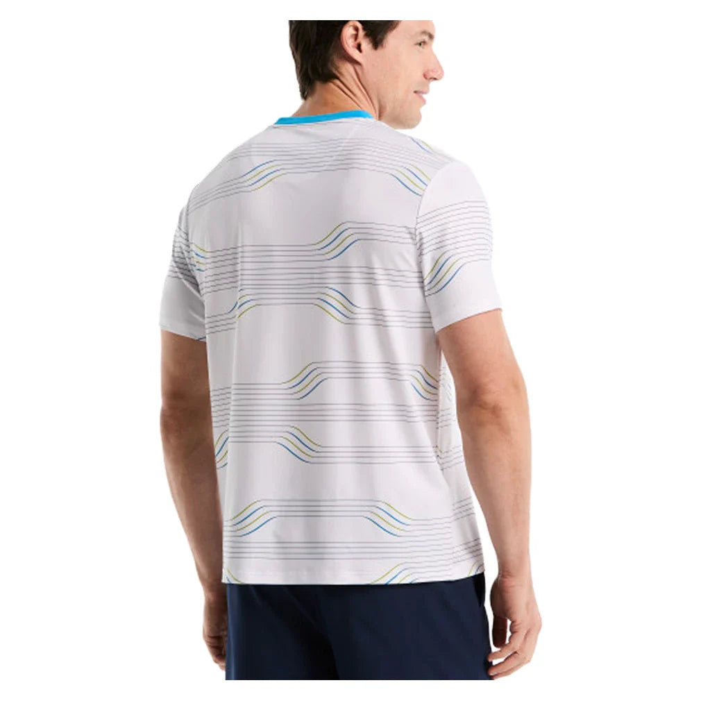 Men's Linear Block Tennis Crew Bright White-Apparel-Penguin-, [current_file_name-Tennis Express