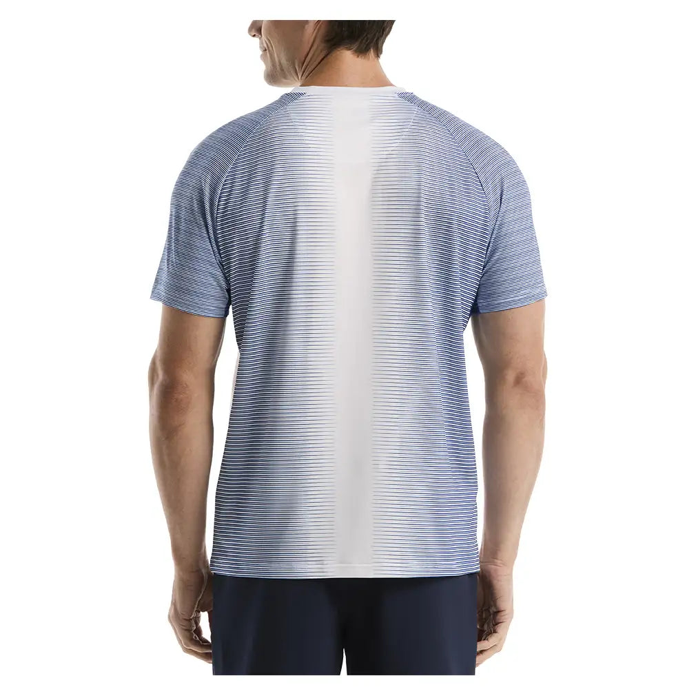 Men's Retro Tech Black Tennis Crew Bright White