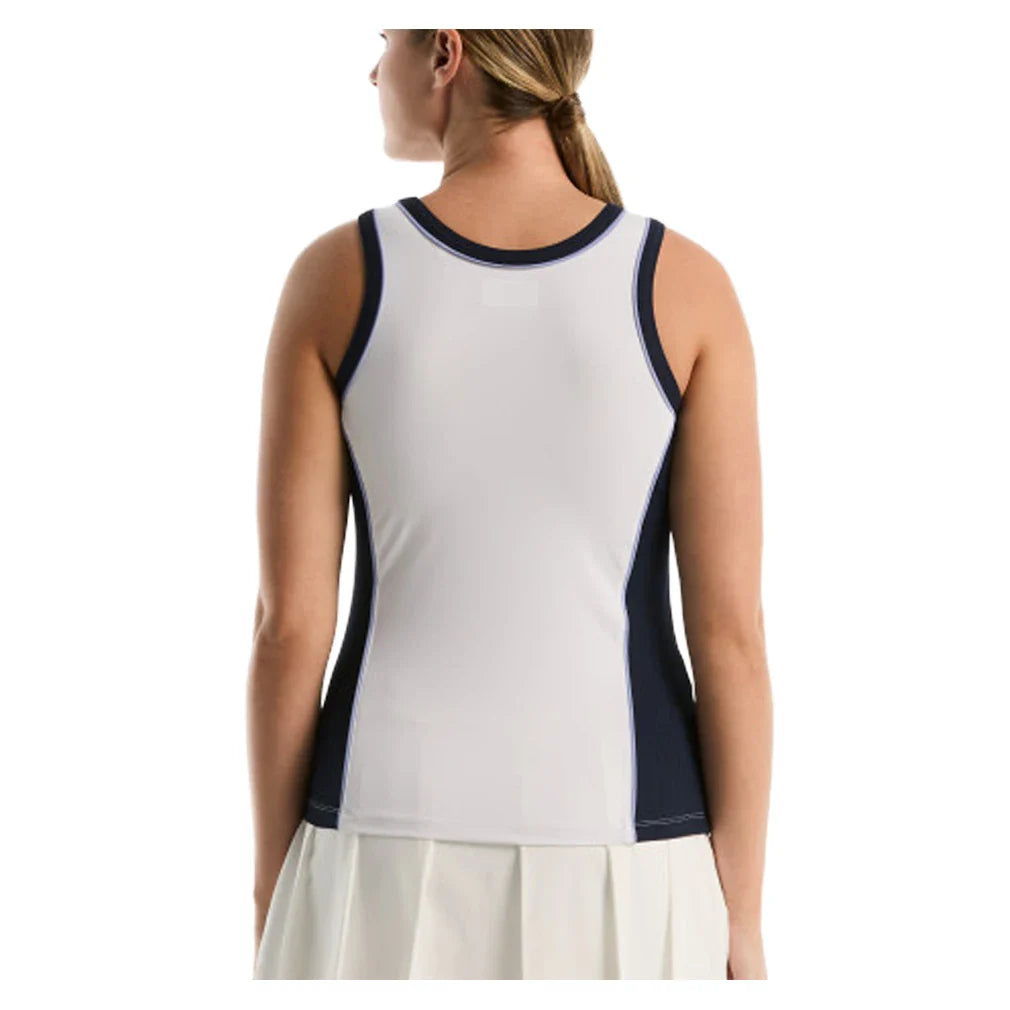 Women's Mixed Texture Square Neck Tank Bright White