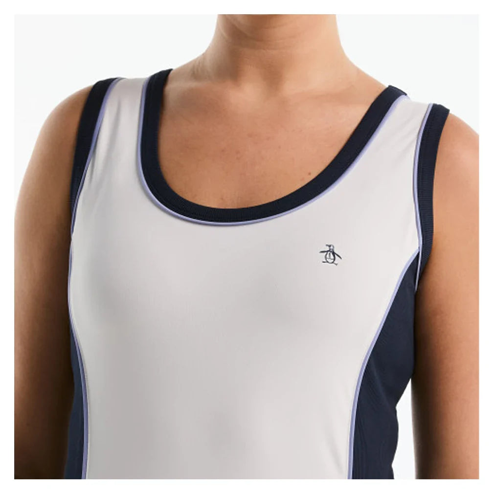 Women's Mixed Texture Square Neck Tank Bright White
