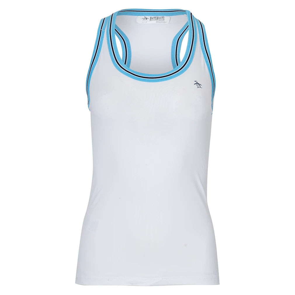 Women's Contrast Rib Racerback Tank Bright White