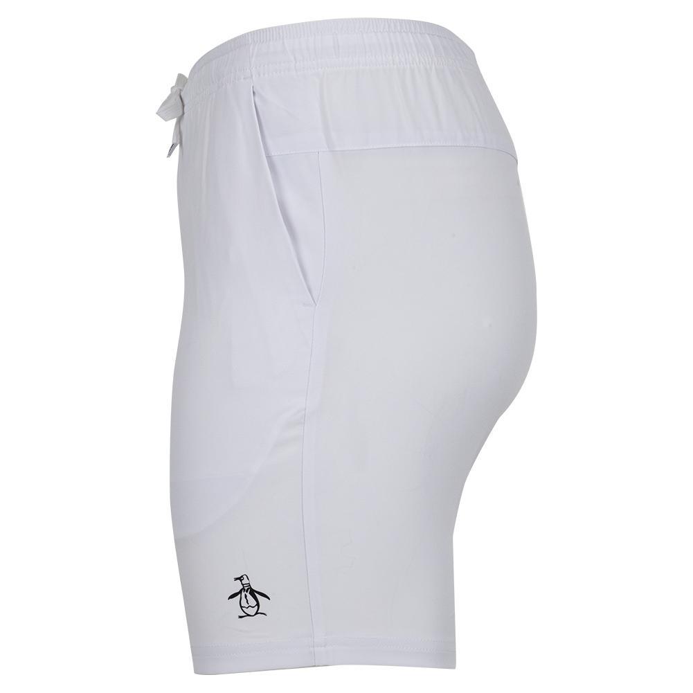 Men's Solid Performance 8 Inch Tennis Short Bright White