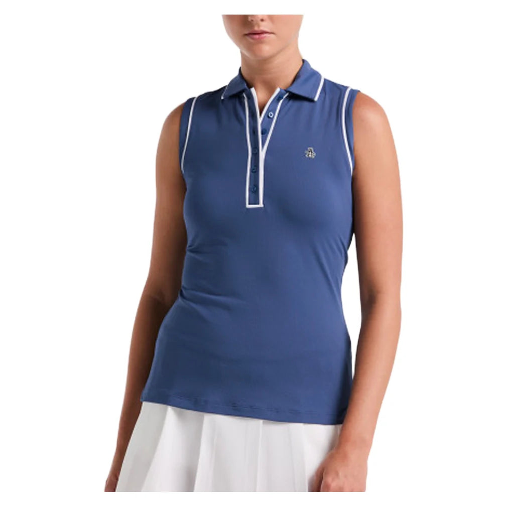 Women's Sleeveless Veronica Polo True Navy