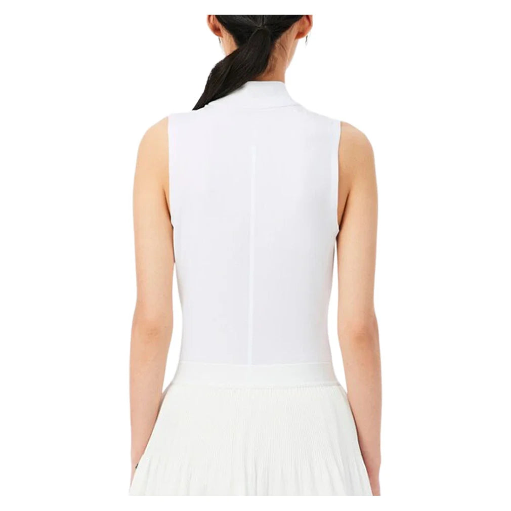 Women's Players Tennis Tank Top White-Apparel-Lacoste-PF0202-001-2-Tennis Express
