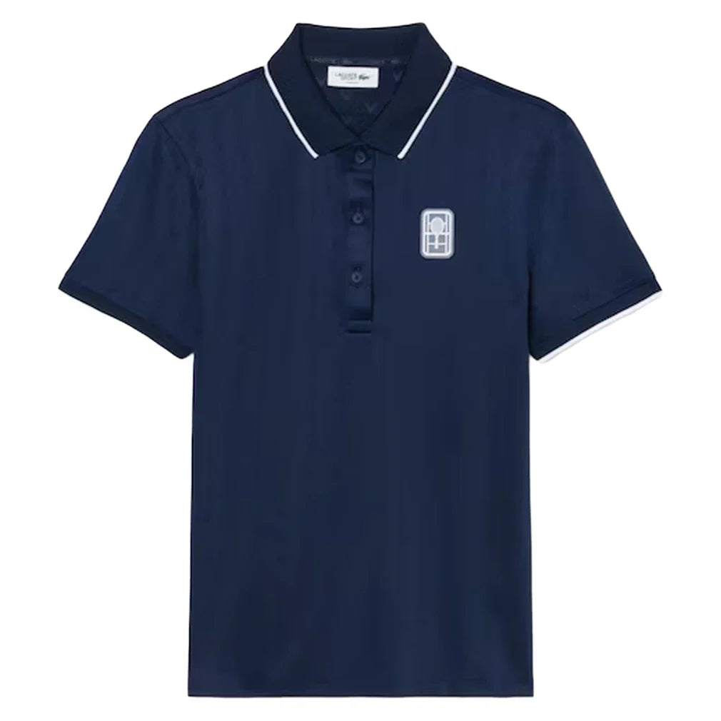 Women's Heritage Technical Jersey Tennis Polo-Apparel-Lacoste-PF0232-166-3-Tennis Express