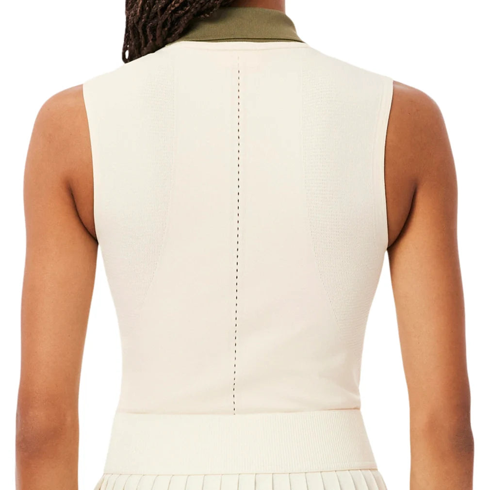Women's On Court Sleeveless Polo Lapland and Olive
