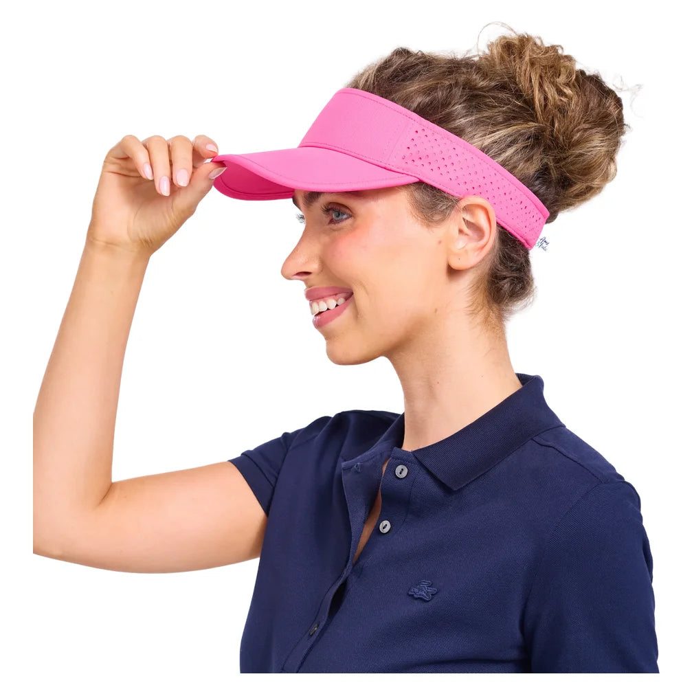 Women's Performance Visor Hot Pink, Ame and Lulu, Pickleball Express, PV172-B-2