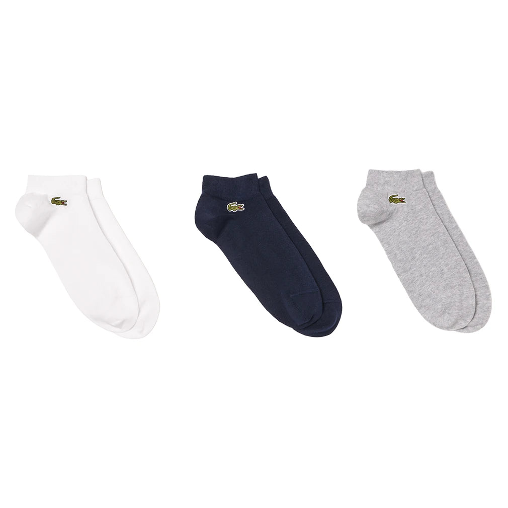 Unisex Low-Cut Technical Socks Silver Chine and Navy Blue