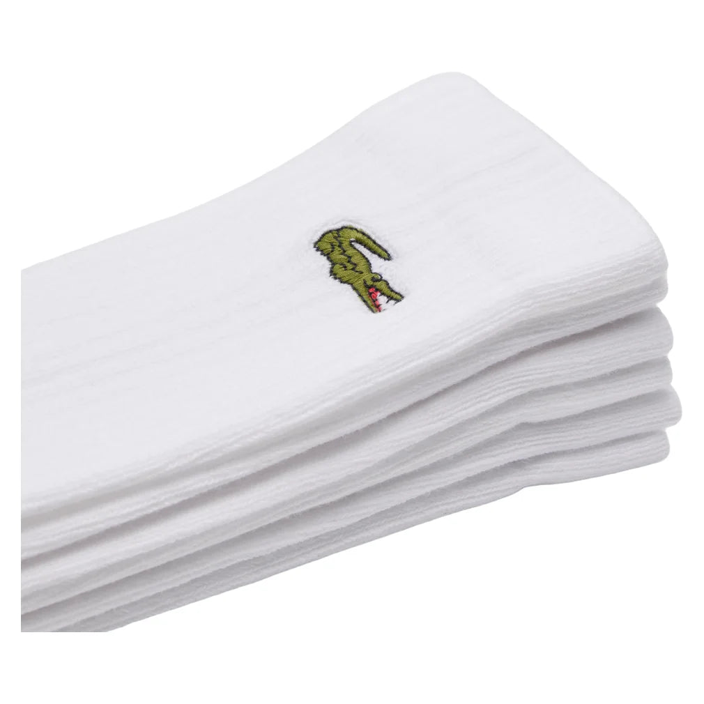 Men's Core Performance Solid Jersey Tube Socks 3 Pack, Lacoste, Pickleball Express, RA4182-B-2