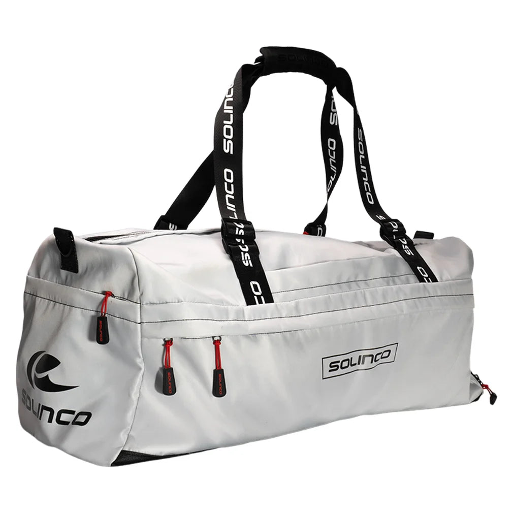 Crosscourt Duffel Bag White, Solinco, White, Pickleball Express, S1920688-WHITE-1