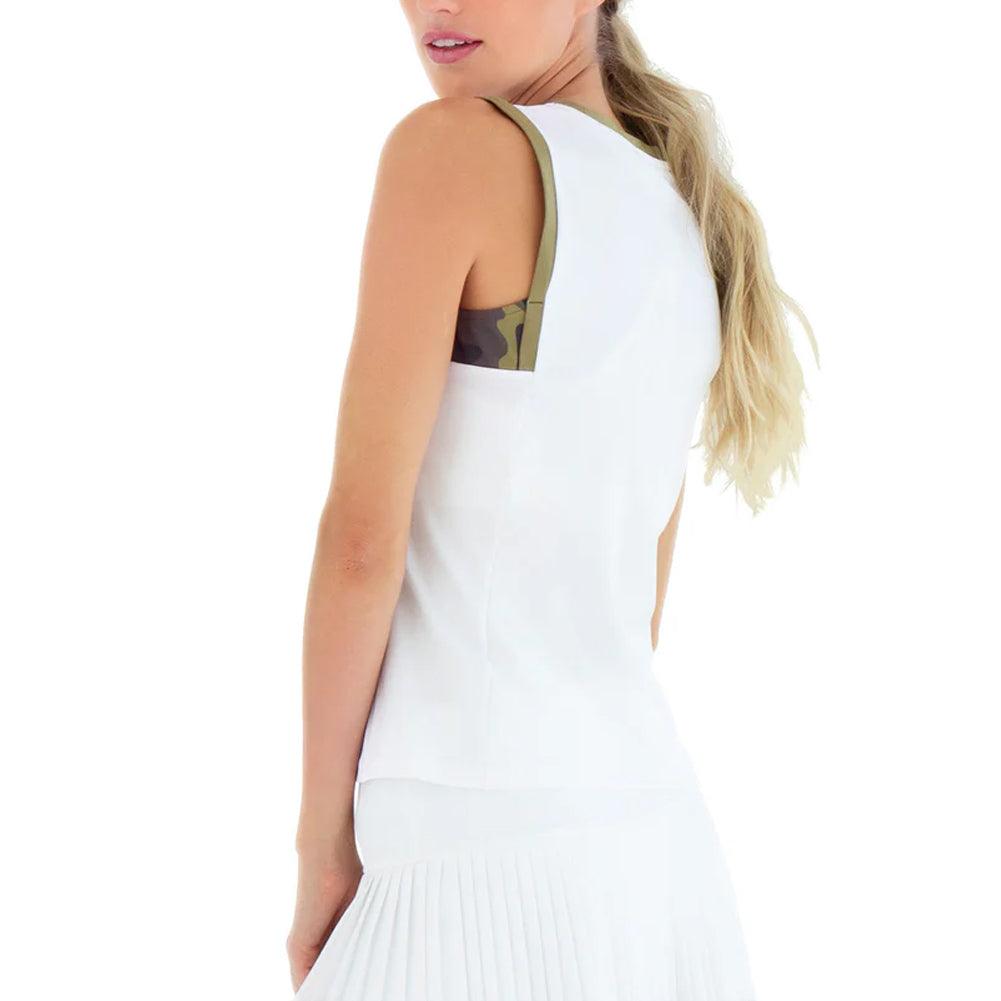 Women's New Harper Tank White and Camo