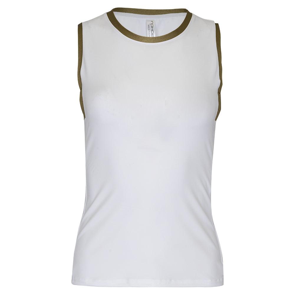 Women's New Harper Tank White and Camo