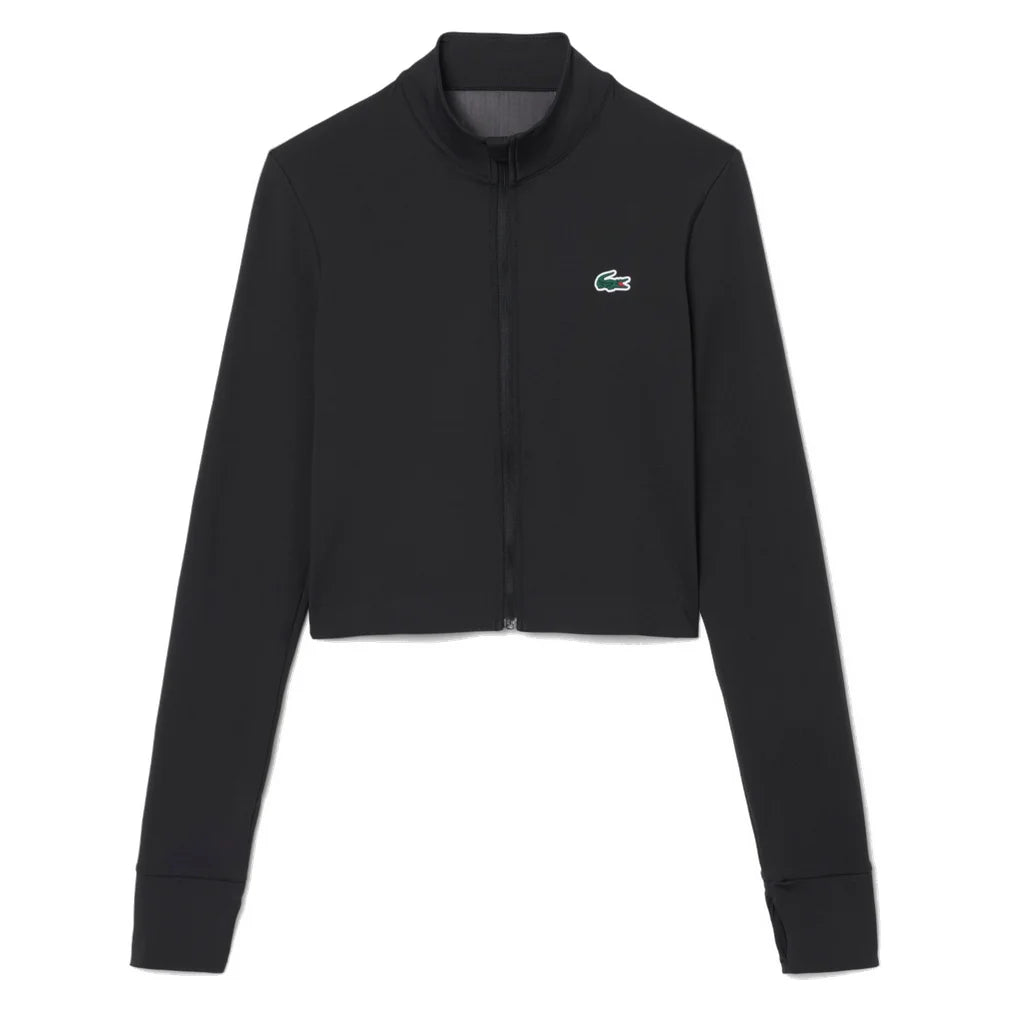 Women's Players Midlayer Black, Lacoste, Black, Pickleball Express, SF6782-031F26-BLACK-1