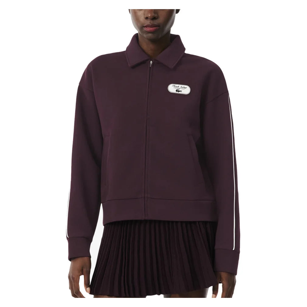 Women's Heritage Sweatshirt, Lacoste, Pickleball Express, SF6822-F26-1