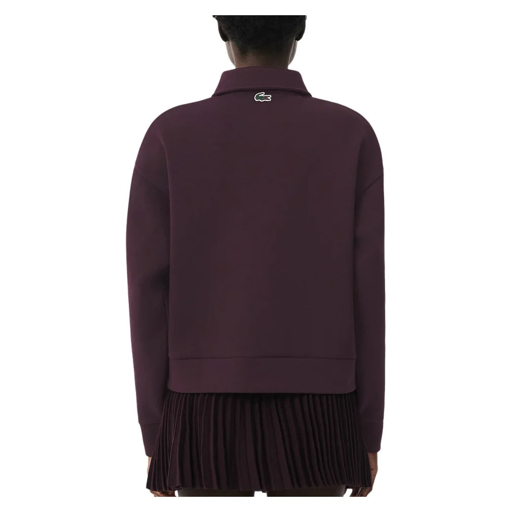 Women's Heritage Sweatshirt, Lacoste, Pickleball Express, SF6822-F26-3