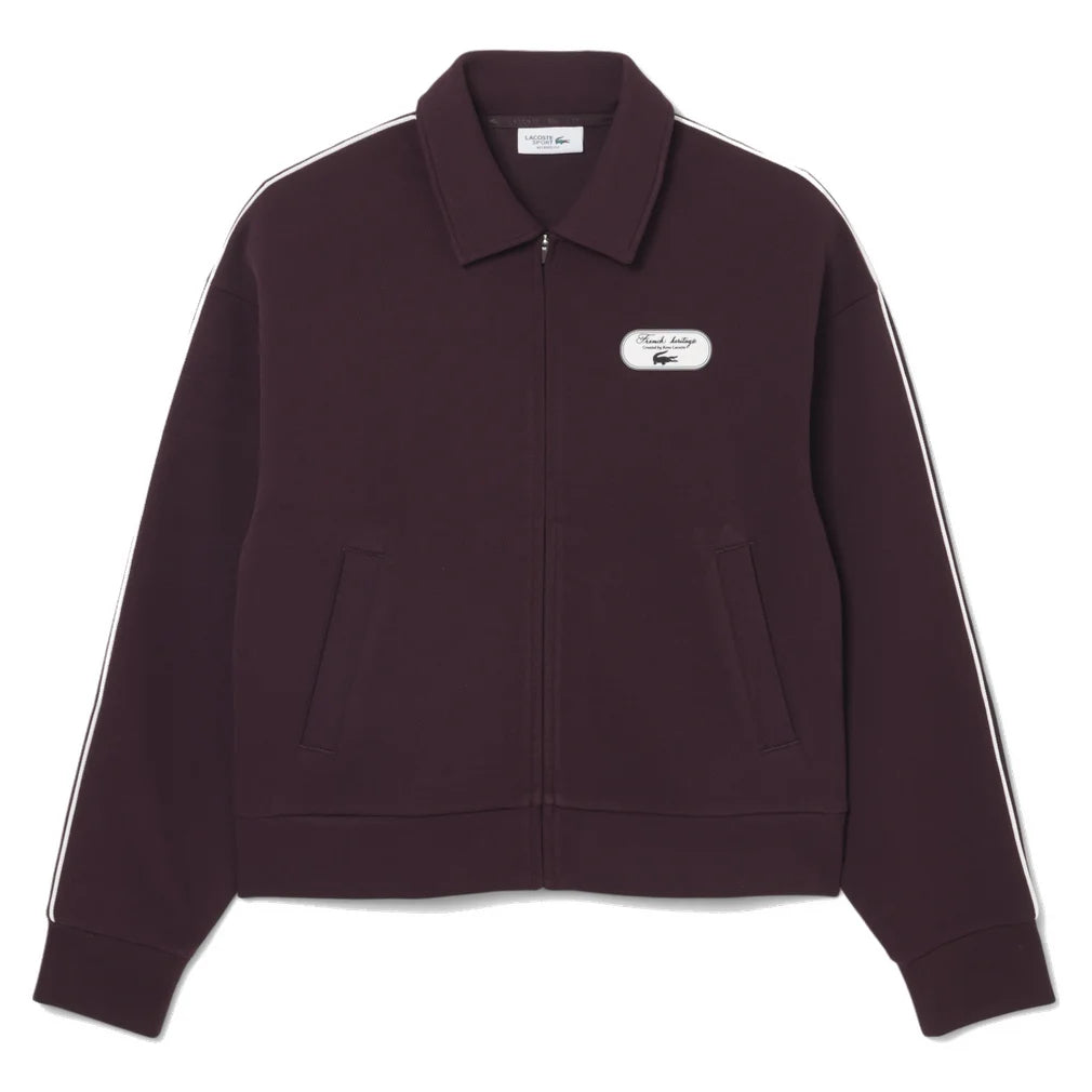 Women's Heritage Sweatshirt, Lacoste, ZB5 Oxalis/Flour, Pickleball Express, SF6822-F26-ZB5-OXALIS-FLOUR-1