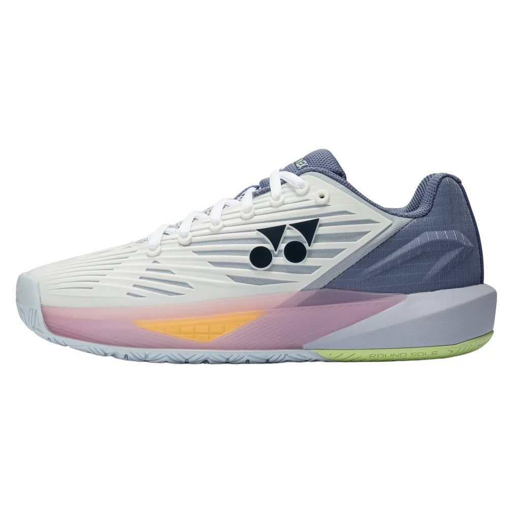 Women's Eclipsion 5 Shoes White and Purple, Yonex, Pickleball Express, SHTE5LACEX115-F26-1