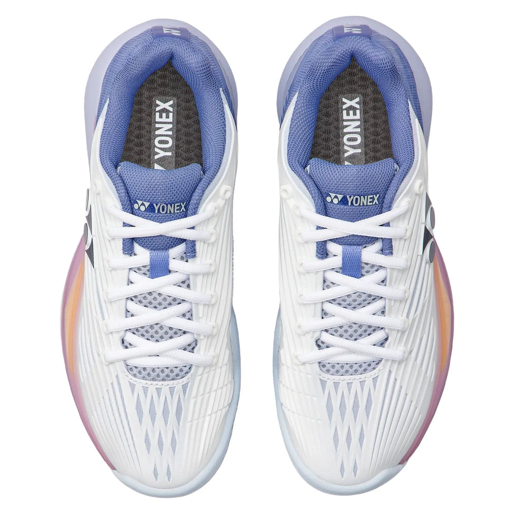 Women's Eclipsion 5 Shoes White and Purple, Yonex, Pickleball Express, SHTE5LACEX115-F26-3
