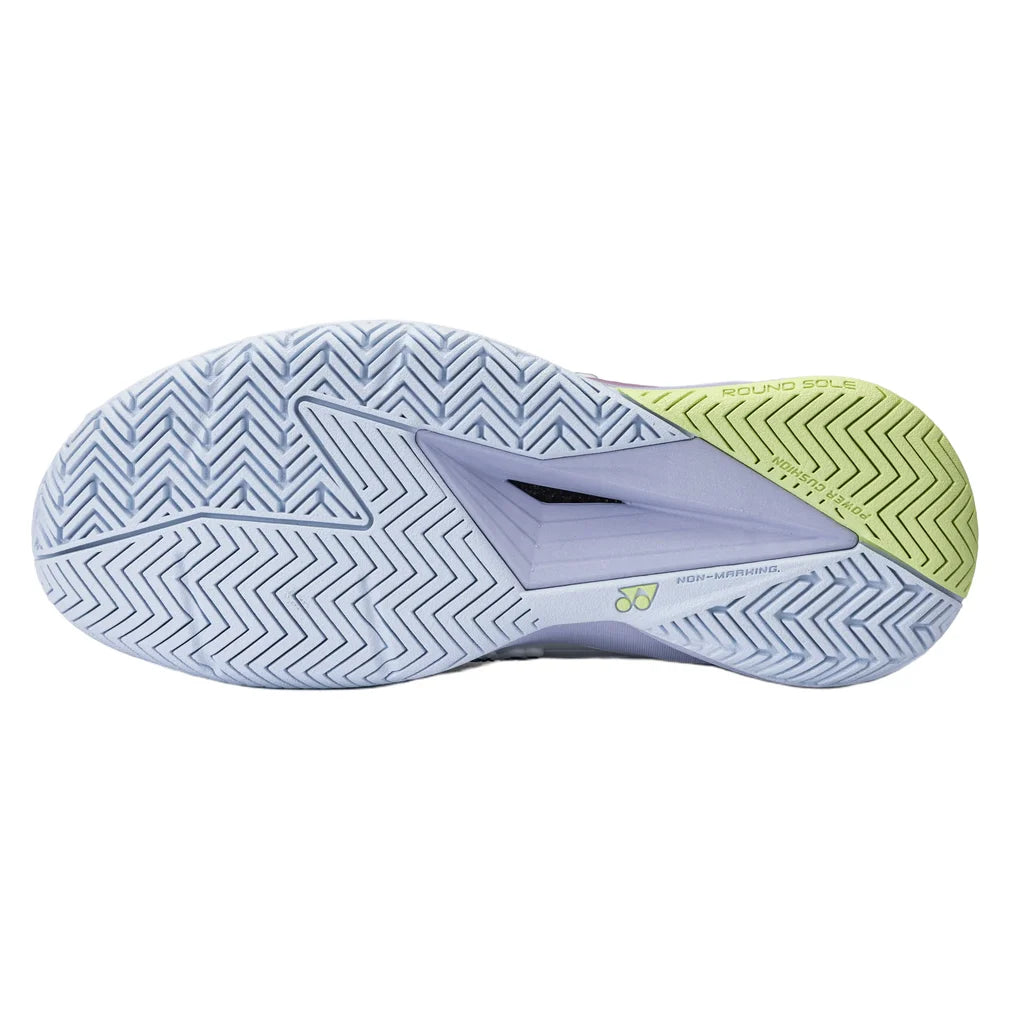 Women's Eclipsion 5 Shoes White and Purple, Yonex, Pickleball Express, SHTE5LACEX115-F26-5