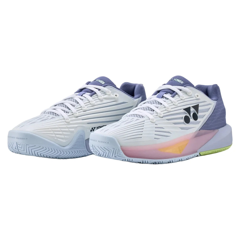 Men's Eclipsion 5 Shoes White and Purple, Yonex, White/Purple, Pickleball Express, SHTE5MACEX115-F26-WHITE-PURPLE-1