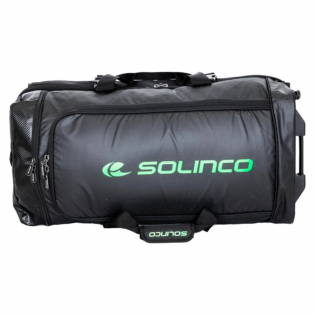 Tour Travel Bag with Wheels Black and Green