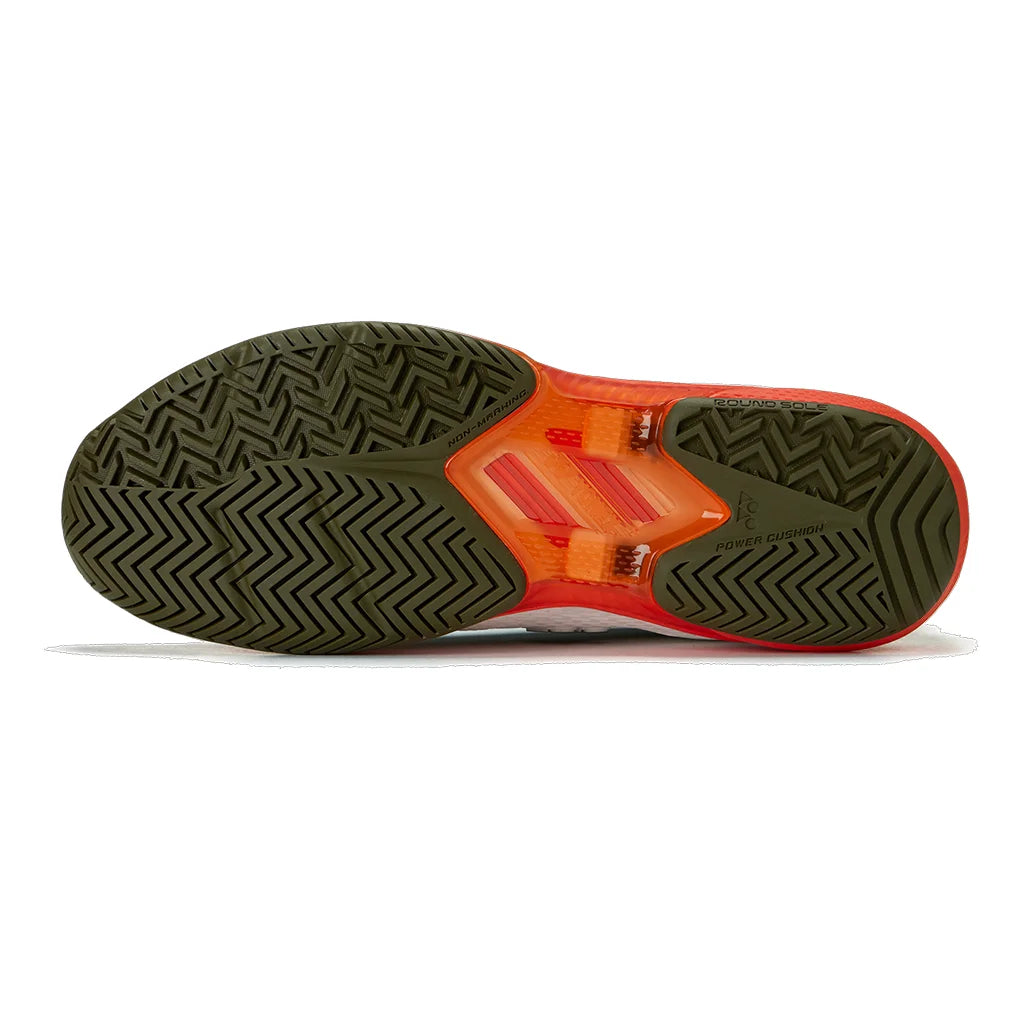 Men's AD-ACCEL Court Shoes White and Orange