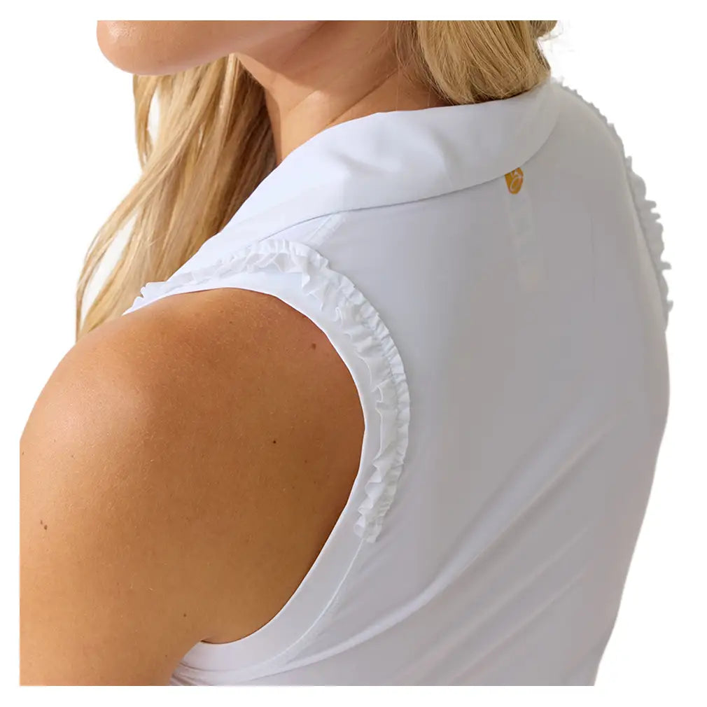 Women's Rally Polo Tank White