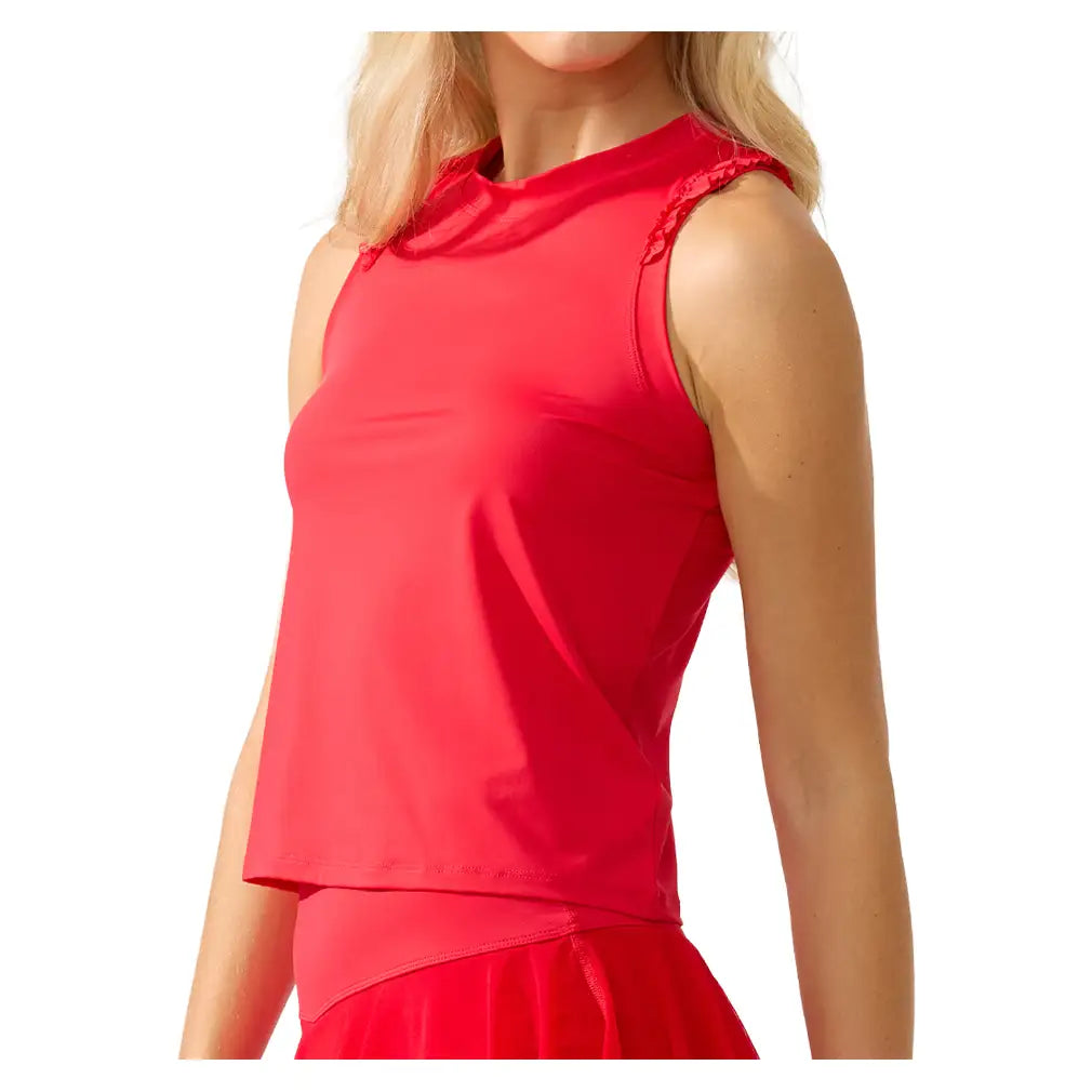Women's Rally Tank Cherry Red