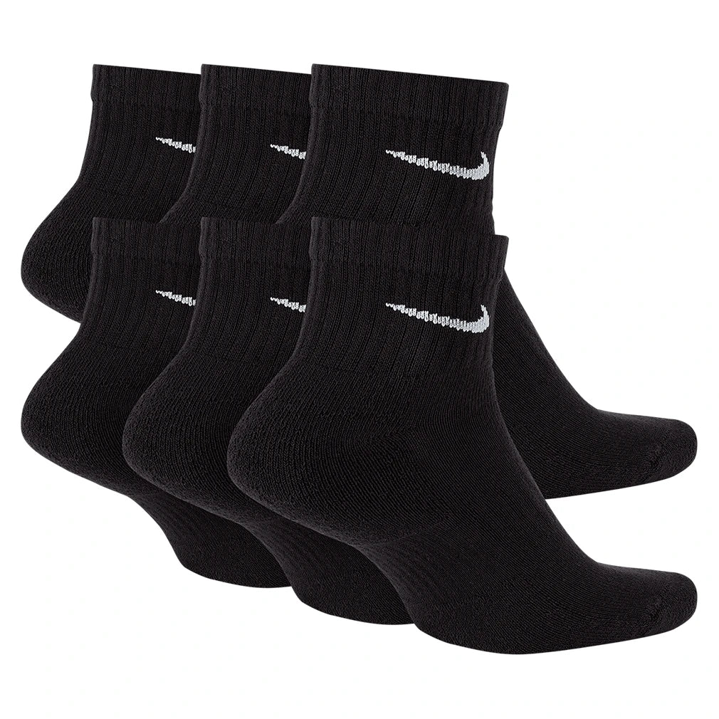 Unisex Everyday Training Ankle Socks Black and White