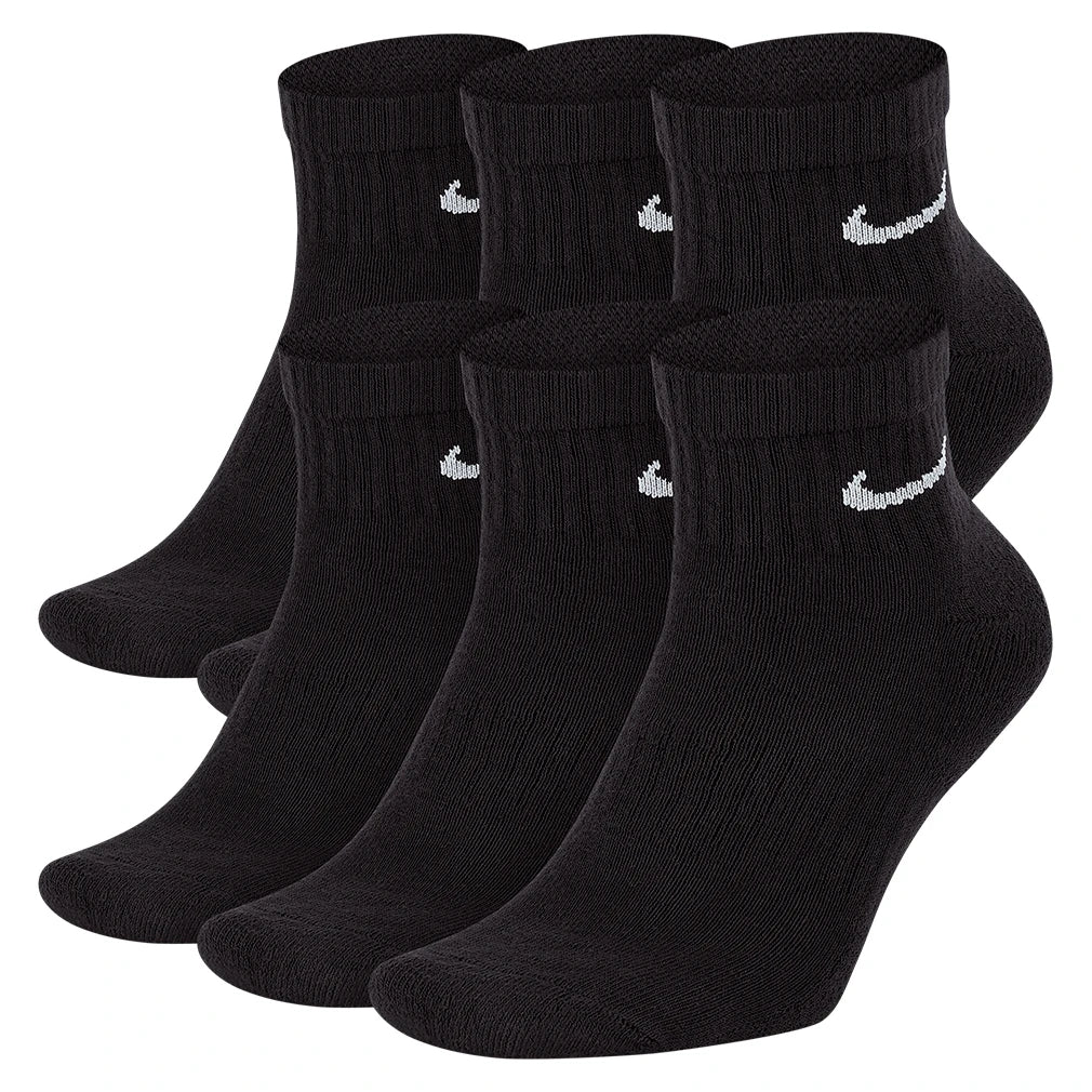 Unisex Everyday Training Ankle Socks Black and White
