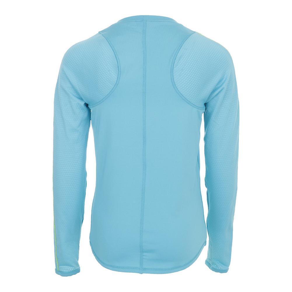 Girls' Long Sleeve Athletic Crew Ocean